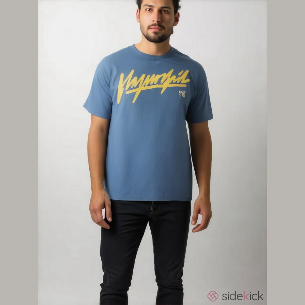 Flag Nor Fail Blue Yellow Tee Size XL